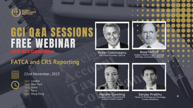 FATCA & CRS - Free Webinar 